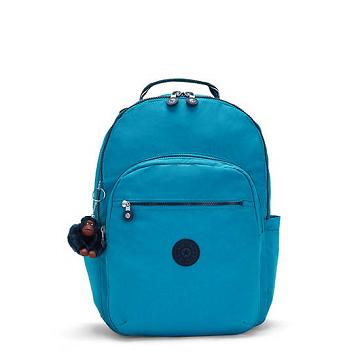 Kipling Seoul Large 15" Backpack Laptoptassen Groen | België 1566KO